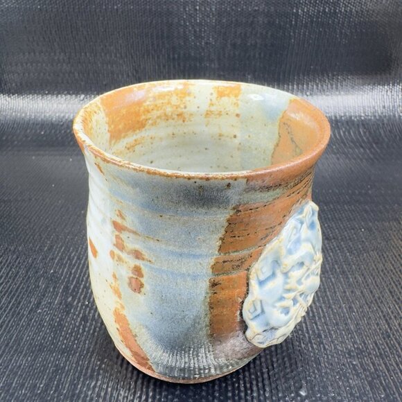 Hand Made Stoneware Pottery Coffee Mug Cup With 3D Crawfish Artist Signed VTG - Picture 11 of 13